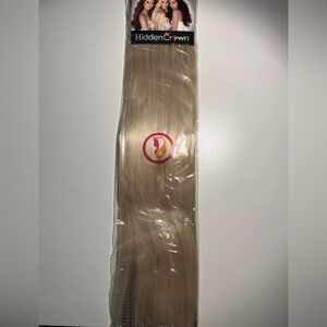 Hidden Crown 20” Halo Color #60 Platinum Blonde, Remy Quality, Never Opened